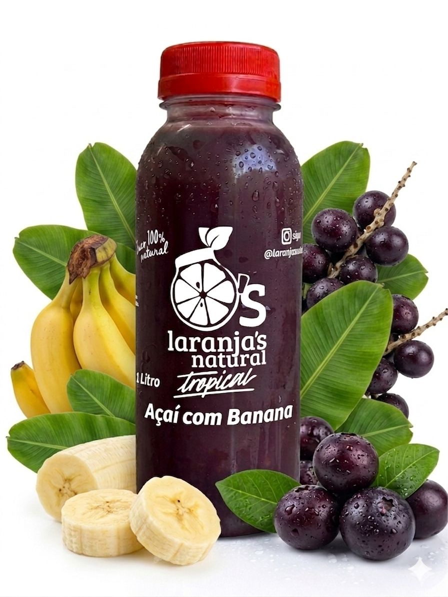 Suco de Açaí com Banana